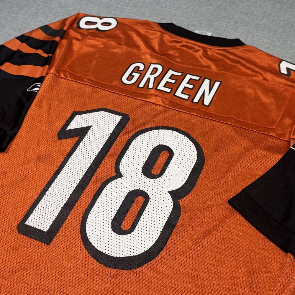 Reebok Cincinnati Bengals A.J. Green Jersey Mens 2XL Orange NFL Football